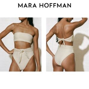 Mara Hoffman Goldie High-Waist Bikini Bottom